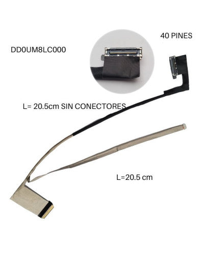 FLEX DE VIDEO DELL 14R N4010 BUCKET P/N DD0UM8LC000