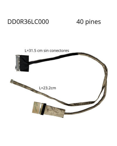 FLEX DE VIDEO HP G6 P/N DD0R36LC000