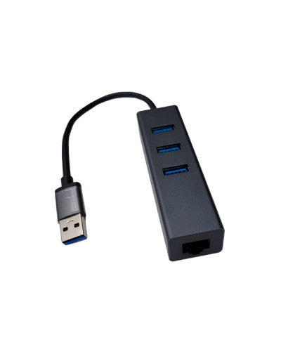HUB USB 3.0 3 PUERTOS USB 3.0 +RJ45 10/100/1000 1Gbps