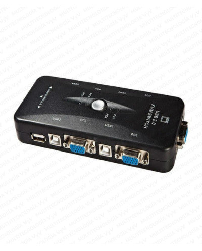 KVM DE 4 PUERTOS VGA USB 2.0