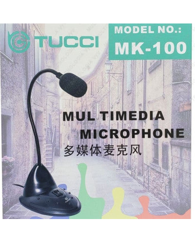 MICROFONO MULTIMEDIA DE PEDESTAL PLUG 3.5 MOD MK-100