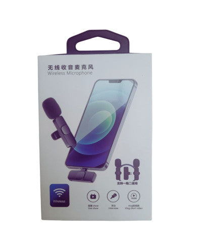 MICROFONO SIMPLE INALAMBRICO LAVALIER CORBATA