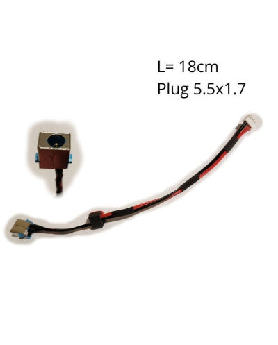 PIN DE CARGA PARA ACER ASPIRE 5741 P/N DC30100CS00 L-18cm PLUG 5.5x1.7