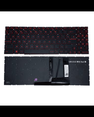TECLADO PARA MSI KATANA GF66 GF76 BACKLIGHT RED